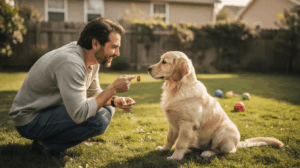 How to teach a puppy its name through short daily name games